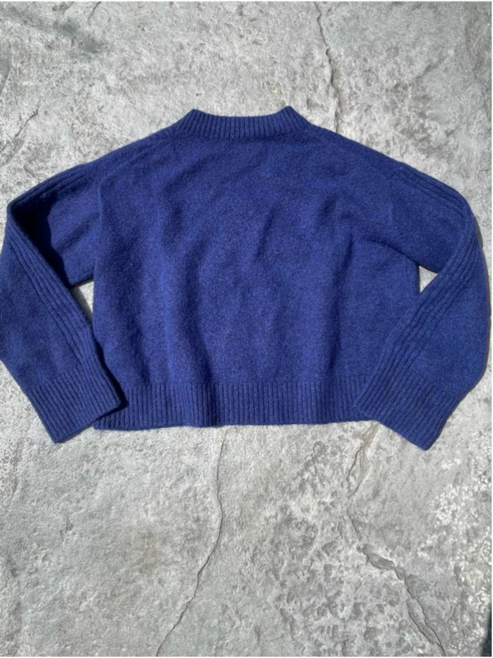 J.Crew Italian merino wool Blend V Neck Sweater Rich Sapphire Blue